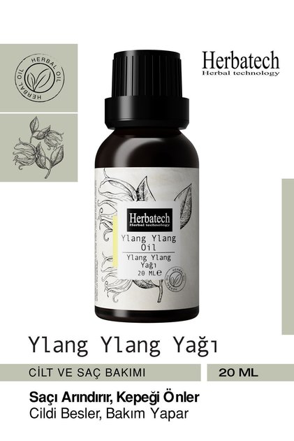 Natural Ylang Ylang Oil 20 ml - Skin and Hair Care Oil - Relaxing Exotic Fragrance