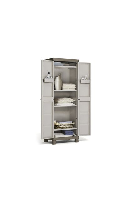 5 Zeminli Mutfak Banyo Balkon Bahçe Malzeme Dolabı Plastik Dolap Kiler 65x45x182 Cm
