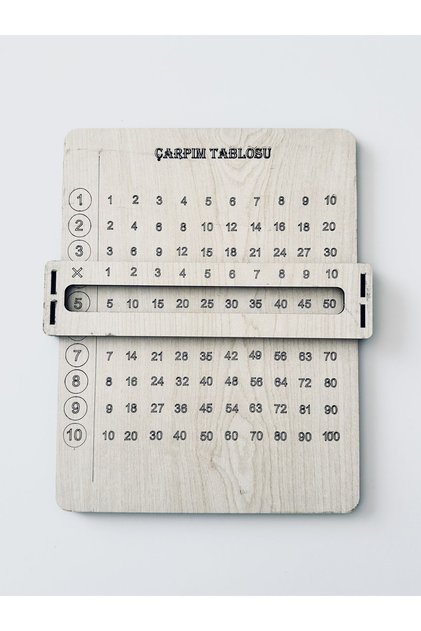 Educational Wooden Multiplication Table