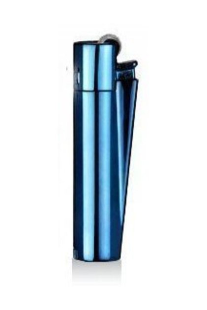 Figürlü Lacivert Çakmak Clipper Full Metal Kutulu