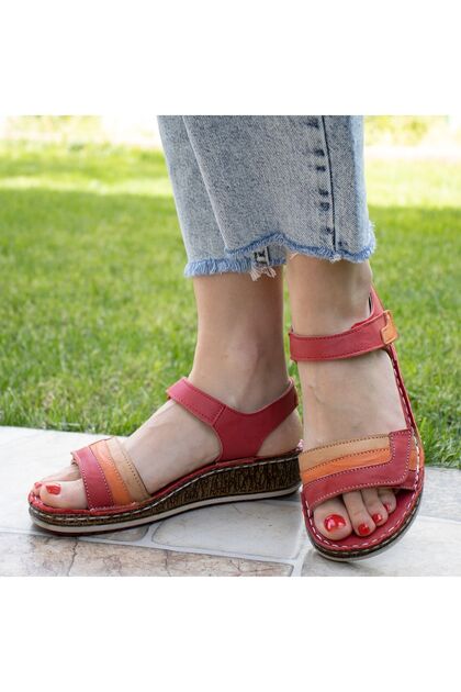 Orthopedic Leather Women's Sandals 11014