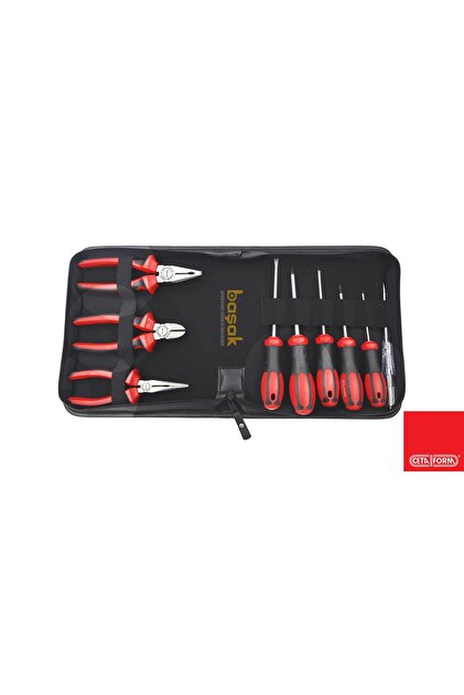 CETA FORM Pense Ve Tornavida Seti 9 Parça Deri Çantalı E99-41