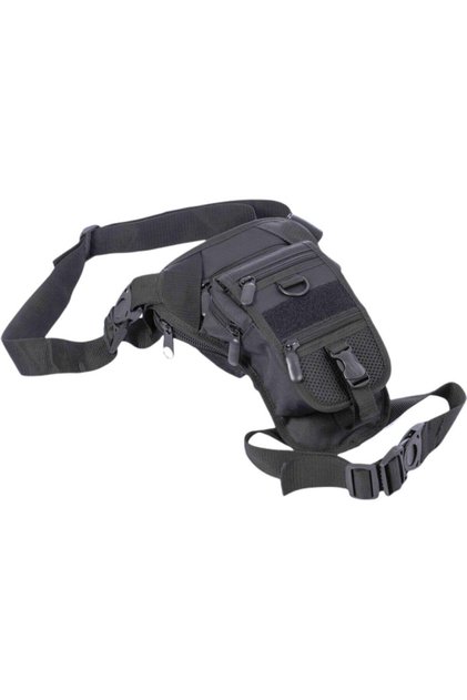 Tactical Black Pistol Compartment Shoulder Waist and Leg Bag Shock Absorbing Protection