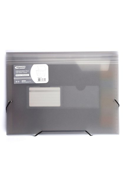 Protective File Folder with 6 Pockets, Smoky Elastic