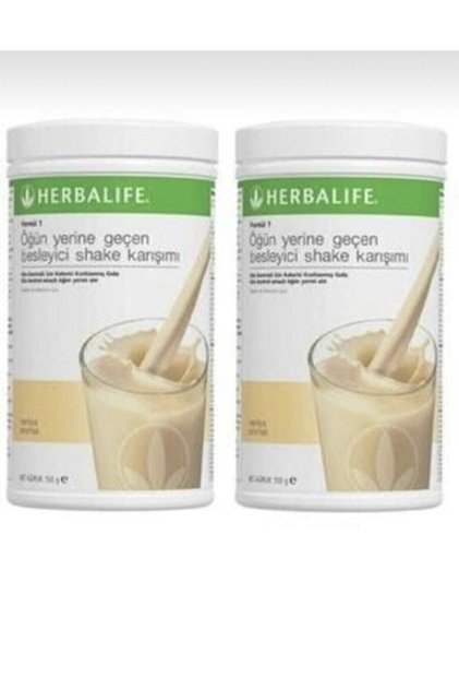 Formül 1 Öğün Yerine Geçen Besleyici Bitkisel Vanilyalı 2'li Adet Shake Karışımı