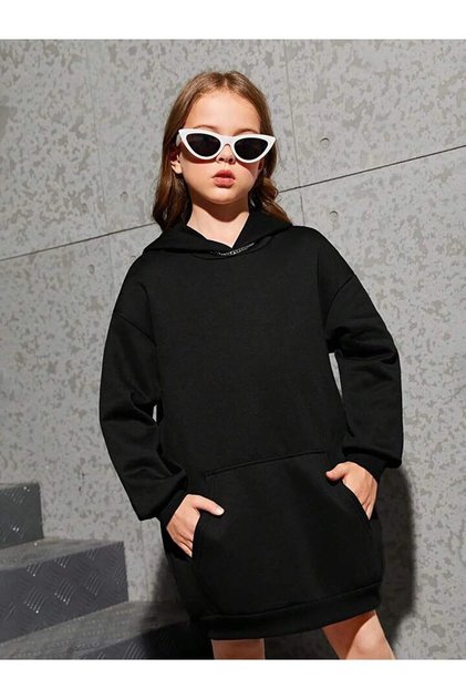 Children's Hooded Sweatshirt Dress / Tunic