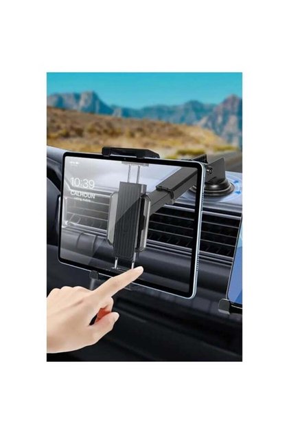 14 inç Uyumlu Araç İçi Telefon ve Tablet Tutucu 360° Dönebilen Masaüstü Telefon ve Tablet Standı