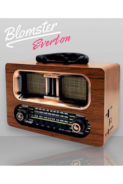 BLOMSTER Everton RT-657 Bluetooth-Usb-Sd-Fm Şarjlı Nostaljik Radyo