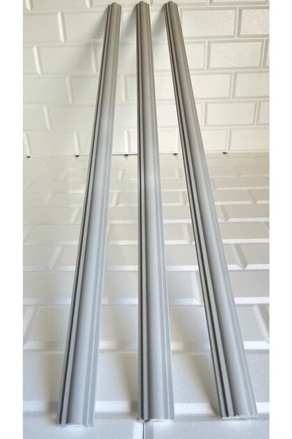 Açık Gri Minella01 .1 Adet Fiyatıdır Dekoratif Duvar Çıtası Kendinden Yapışkanlı Stropiyer 100 Cm