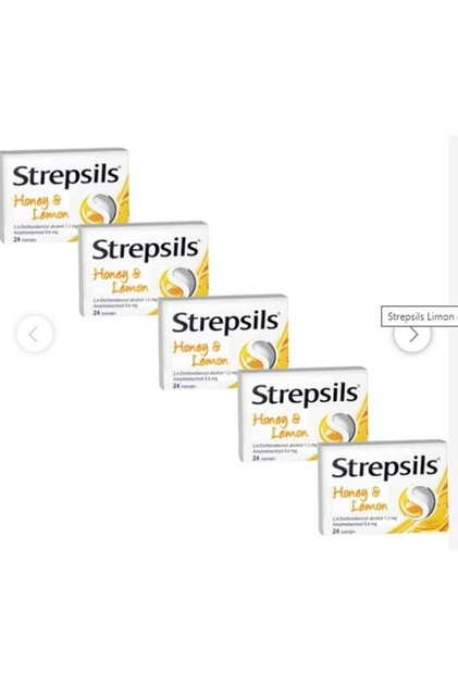 Strepsils Bal & Limon Aromalı 24 Pastil 5 Adet
