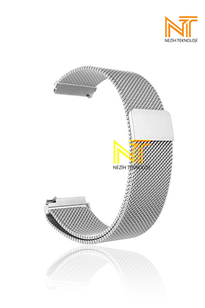 Nezih Case Huawei Watch Gt2 Gt3 42mm Uyumlu 20mm Örgü Metal Hasır