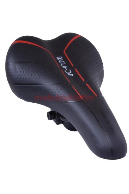 Mtb Bisiklet Sele [koltuk] Çizgi Model [285x165] Siyah - Kırmızı