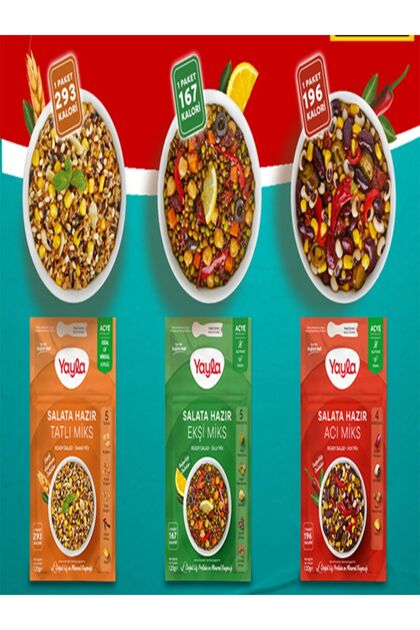Salata Hazır 3'Lü Acı&Tatlı&Ekşi Miks 120 Gr