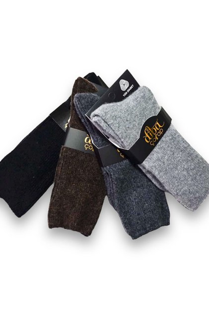 Wool 4 Pieces Lambswool Wool Winter Sugar Diabetes Men's Diba Socks