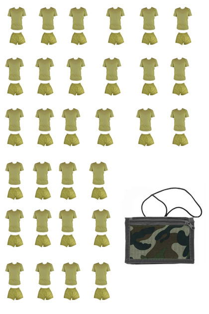 Military Service and Master Military Service High Quality Anti-Sweat Family Underwear Set Wallet