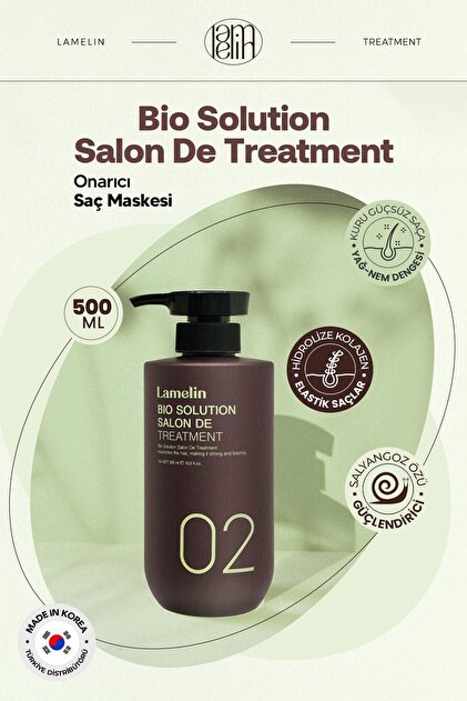 Lamelin Collagen İçeren Onarıcı Saç Bakım Maskesi Bio Solution