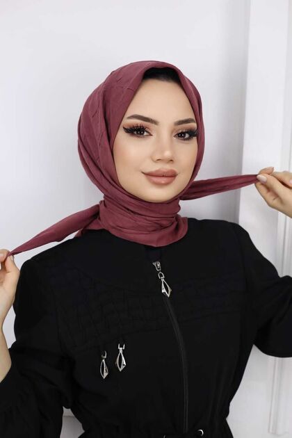 Tesettür Kadın Bambu Kraş Eşarp