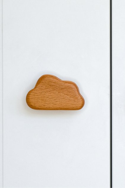 Cloud Patterned (1 Pc) Baby Kids Room Wooden Furniture Cabinet Drawer Handle