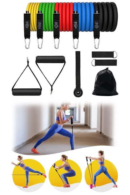 11 Piece Resistance Tire Set Training Set Fitness Set Exercise Set