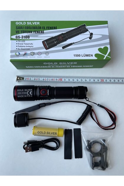 Gold Silver Gs-3100 En Yeni Model El Feneri