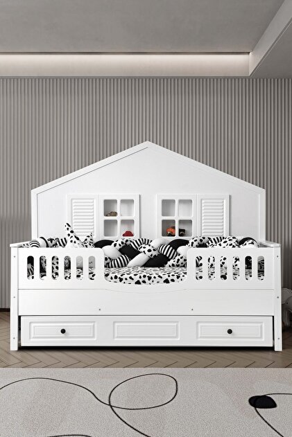 Öğünç Bebe Mobilya Rio House Montessori Yavru Yatak Bölmeli