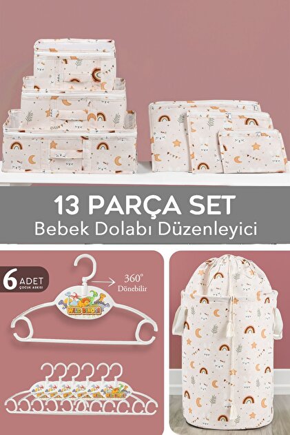 Meleni Baby 13 Parça Bebek Odası Düzenleyici Set, Bebek Organizer