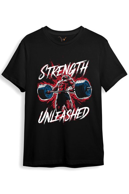 Gym Sporter Fitness Weightlifting Weight Dumbell Work Out Power Regular Fit 100% Cotton T-Shirt