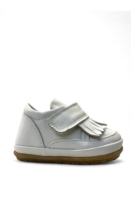 828ModelOrthopedic Baby Girl White First Step Shoes - 100% Genuine Leather