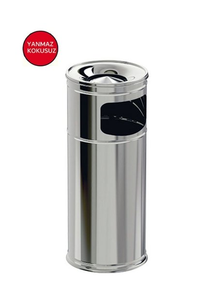 Paslanmaz Çelik Standart Kolon Küllük Çap 19 Yükseklik 60 Cm S.s 430k