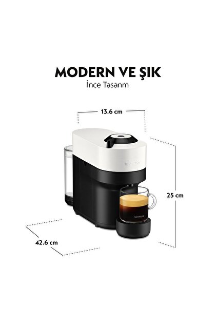 Nespresso Vertuo Pop Kahve Makinesi,Beyaz - Fiyatı, Yorumları
