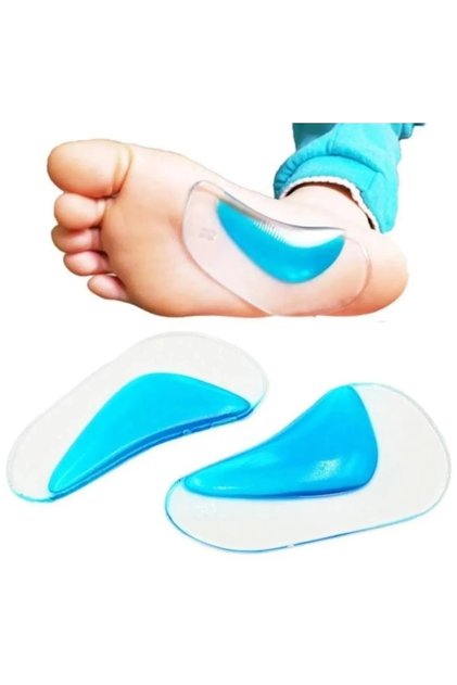 Arc Supported Silicone Foot Insoles Gap Filler 1 Pair
