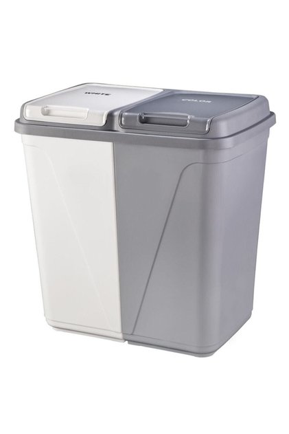 Kirli Çamaşır Sepeti Çift Gözlü 90 Litre