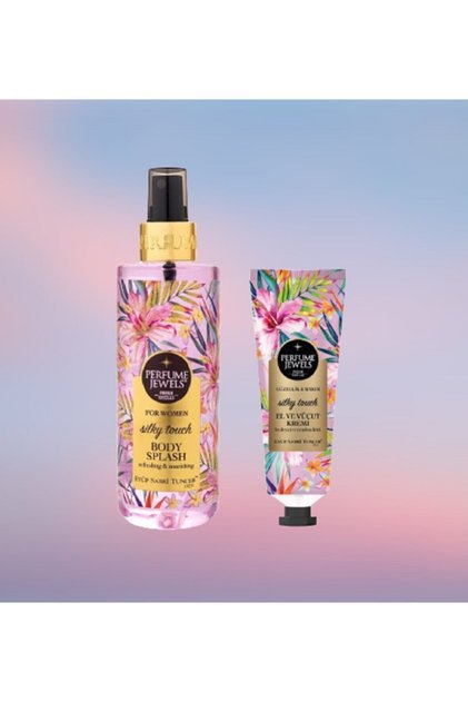 Perfume Jewels Silky Touch 250 ml Body Spray + Silky Touch Hand and Body Cream 50 ml
