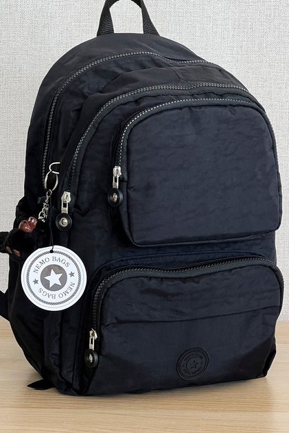 Unisex Black Backpack School Bag Laptop And Travel Bag Waterproof, 40x30x15cm