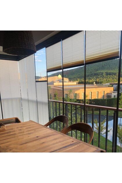 Plicell Orijinal Ürünüdür Katlanır Cam Balkon - Ofis Plise Perdesi Merit Serisi