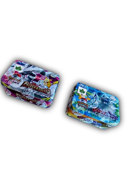 pokemon cards metal box New POKEMON Pokemon pet elf iron box 42 set cards English Pokemon card –  Gamy Kick main image 1