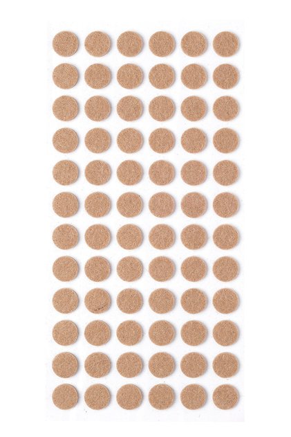 72 Adet Yapışkanlı Sandalye, Masa, Koltuk Altı Parke Koruma Keçesi, Yuvarlak, 1,5 Cm