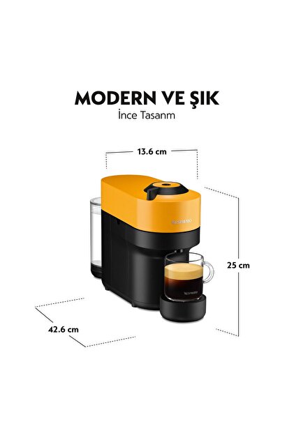 Nespresso Vertuo Pop Kahve Makinesi,Turuncu - Fiyatı, Yorumları