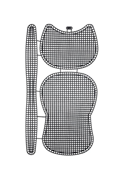 Plastic Cat Model Bag Canvas (42X19) - Black