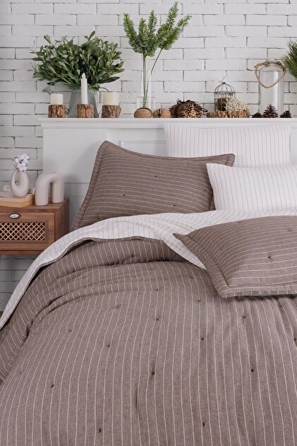 İyi Geceler İstanbul Soft Dreams Çift Kişilik Natural Yatak Örtüsü