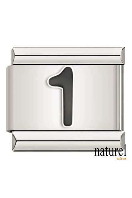 Italian Stainless Steel 9mm Number Charm