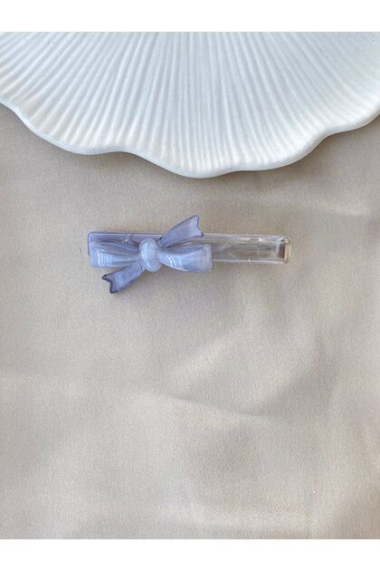 Bow Acrylic Side Hairpin Buckle