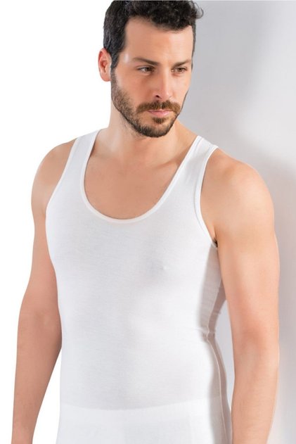 Men's White Bamboo Undershirt 2-pack