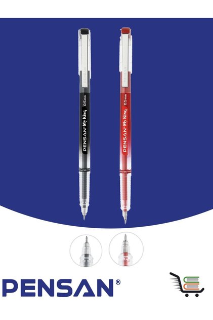 My King Gel Pen Black-Red