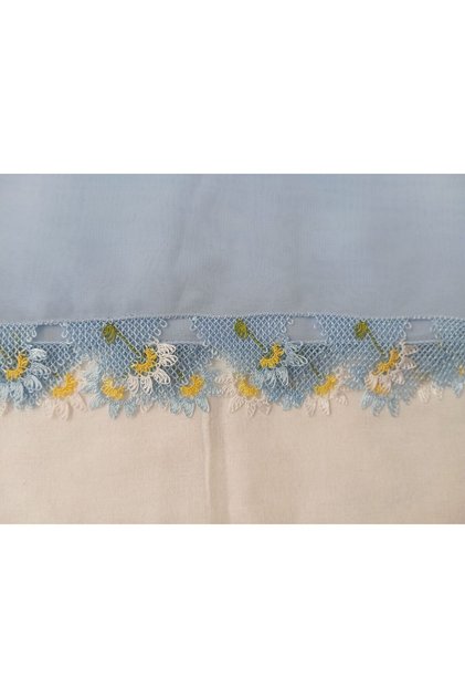 Needlework Blue Color Prayer Mat