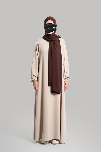 Rüya Model Flared Robe - Stone