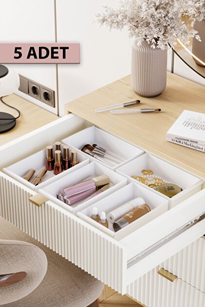 Pufwin Home 5 Adet Çekmece İçi Kozmetik Makyaj Mücevher ve Çok