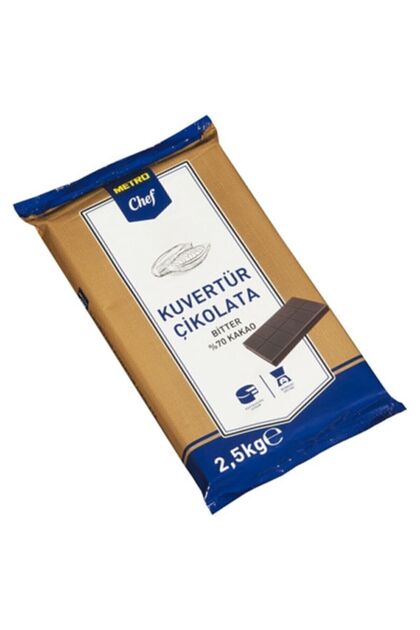 Blok Bitter Kuvertür (%70) 2.5 Kg