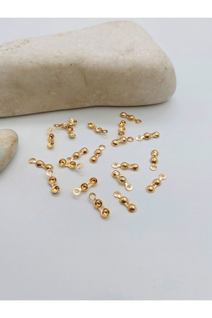 Gold Plated Mussel Closure 10 Pieces