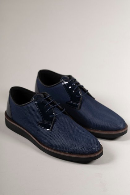 Navy Blue Men's Casual Shoes0012232